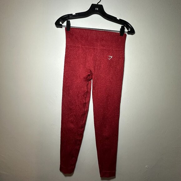 Gymshark Flex High-Waisted Leggings – Red Marl (Size M) - Picture 4 of 10